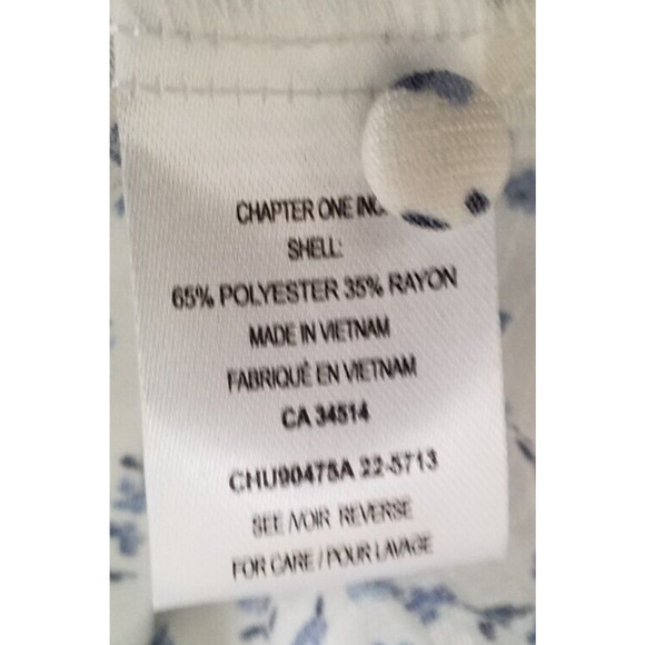 Haven & Blair Floral Button Front V Neck Top Medium Pink Boho NWT - Picture 7 of 7